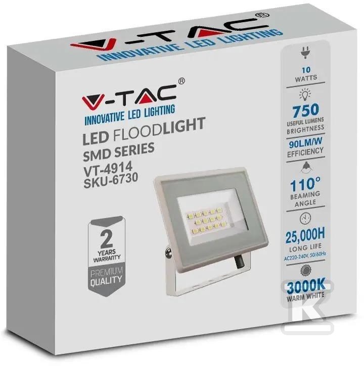 Projektor LED V-TAC 10W SMD F-CLASS - 6731